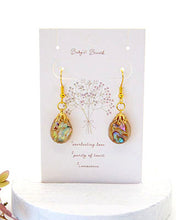 Load image into Gallery viewer, Golden Abalone Drop Earrings
