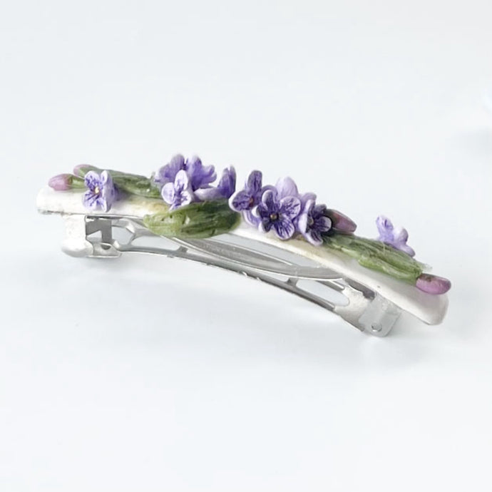 NEW! Luxe Light Lavender Floral Barrette