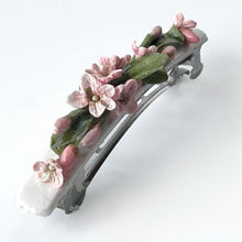 Load image into Gallery viewer, NEW! Luxe Pink Lavender Floral Barrette
