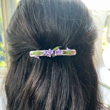 Load image into Gallery viewer, NEW! Luxe Pink Lavender Floral Barrette
