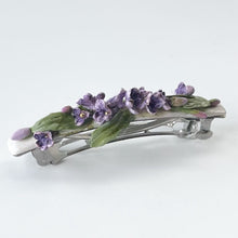 Load image into Gallery viewer, NEW! Luxe Purple Lavender Floral Barrette
