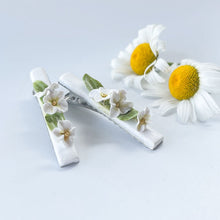 Load image into Gallery viewer, NEW! Children&#39;s White Floral Hair Clips
