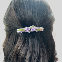 Load image into Gallery viewer, NEW! Luxe Purple Lavender Floral Barrette
