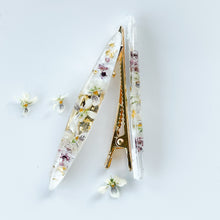 Load image into Gallery viewer, New! White Violet Wishes Hair Clips
