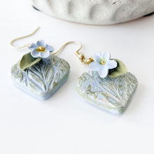 Load image into Gallery viewer, NEW! Blue Haven Floral Earrings
