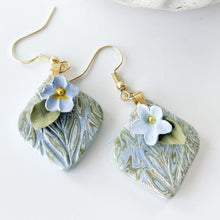 Load image into Gallery viewer, NEW! Blue Haven Floral Earrings
