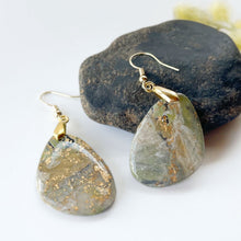 Load image into Gallery viewer, NEW! Faux Jasper Drop Earrings
