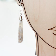 Load image into Gallery viewer, NEW! Faux White Quartz Drop Earrings
