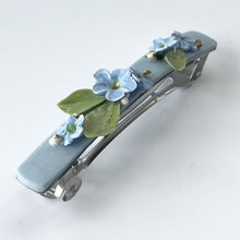 Load image into Gallery viewer, NEW! Luxe Blue Floral Barrette
