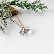 Load image into Gallery viewer, New! Rose Gold Crystal Heart Necklace

