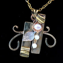 Load image into Gallery viewer, New! Pearl and Page Statement Pendant

