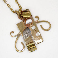 Load image into Gallery viewer, New! Pearl and Page Statement Pendant
